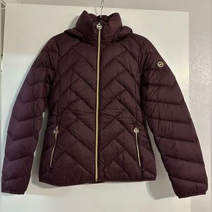 NWOT Michael Kors down jacket, Merlot